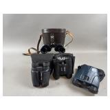 Various Binoculars & Cases - Nikon, Pentax & More
