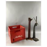 Vtg Big Boy Warranted Cast Iron Cobbler Stand/More
