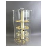 Vintage Acrylic 4 Tier Rotating Display Case