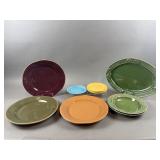 Assorted Vtg Ceramic Plates, Fiestaware, Portugal