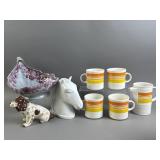 Vtg McCoy Pottery, Brenden Erin Stone Mugs, More
