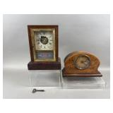 Vintage Wooden Mantel Clocks