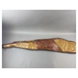 Vintage Leather Hand Tooled Gun Case