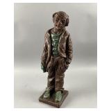 Vintage Resin Hobo Clown Statue