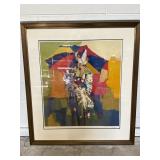 Signed/#/Framed Clown Print