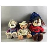 Vtg Stuffed Character Toys Lot