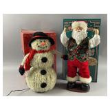 Rockin Around Santa & Fiber Optic Snowman