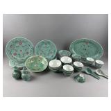 Chinese Famille Rose Dish Set, Plates, Bowls, More