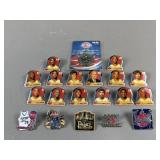 Pistons Team Pins & Collectors Medallion Set