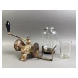 Vtg Enterprise MFG. Complete Wall Coffee Grinder
