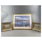 (3) Framed Vintage Prints