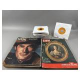 Vintage 45 Records & Magazines - Elvis & More