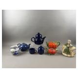 Assorted Vintage Teapots & Glassware