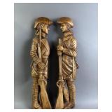 Vtg 1964 Wooden Revolutionary War Soldiers