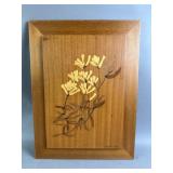 Signed Wooden Raymond Morge Art Piece