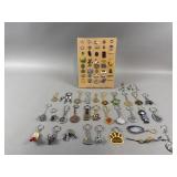 Asst. Vintage Pins & Keychains