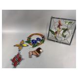 Various Vintage Stained Glass Wall Art
