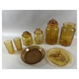 Anchor Hocking Fire King & More Vtg Amber Glass