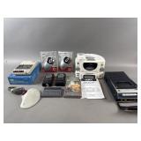 Cassete Recorder, Stereo Alarm Clock & More