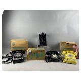 Vintage Lot of Rotary Dial Telephones