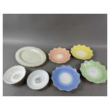 (4) Anchor Hocking Lotus Blossom Plates & More