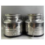 2 Stainless Steel Fusti