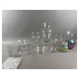 Assorted Glassware - Goblets, Vases & More