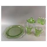 Vintage Uranium Glassware, Sugar Creamer & More