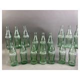 Vtg Green Glass Coca-Cola Bottles