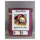 Framed 1995 Wurlitzer Stamp