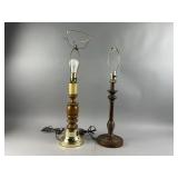 2 Vintage Table Lamp Bases