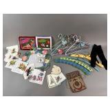 Textiles Assortment Vintage Crochet Hangers & More