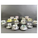 Collection of Vtg Teacups & Saucer Plates