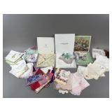 Large Vintage Handkerchief Textiles Lot