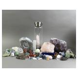 Mineral Crystal Rock Fossil Gem Lot