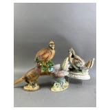 Vtg Ceramic Bird Figures