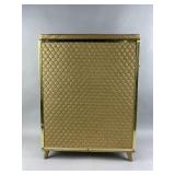 Hollywood Regency MCM Gold Laundry Hamper