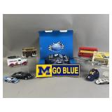 Vtg Toy Cars, Viagra Racing Cars, & UofM Items