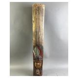 Native American Log Carving