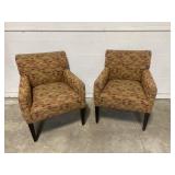 2 Upholstered Lounge Chairs