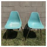 Eames Style MCM Fiberglass Shell Chairs