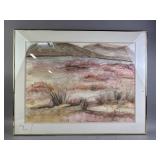 Framed & Signed Watercolor Painting