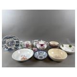 Vintage Floral Glassware, China & More