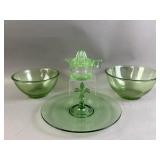 Vtg Uranium Vaseline Glassware