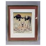 Vtg Artwork - If Mickey Was Created by Dali