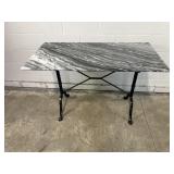 Marble Top Cast Iron Bistro Table