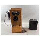 Modernized Antique Wooden Telephone & More