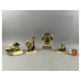 Mantle Clock, Goebel Figurines and More