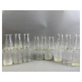 Vtg Clear Glass Urine Specimen Bottles