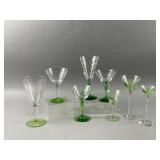 Vintage Uranium Vaseline Glassware Lot
